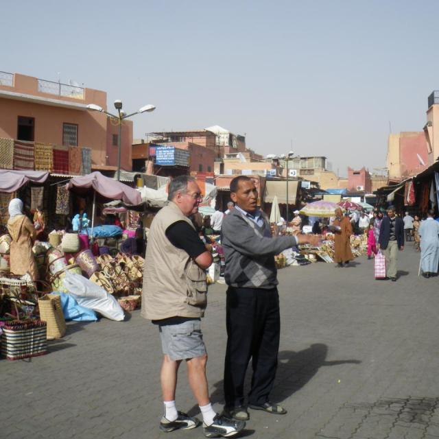 2010, Maroc en 2 CV le 15 Avril, repos à Marrakech