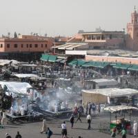 2010, Maroc en 2 CV le 15 Avril, repos à Marrakech